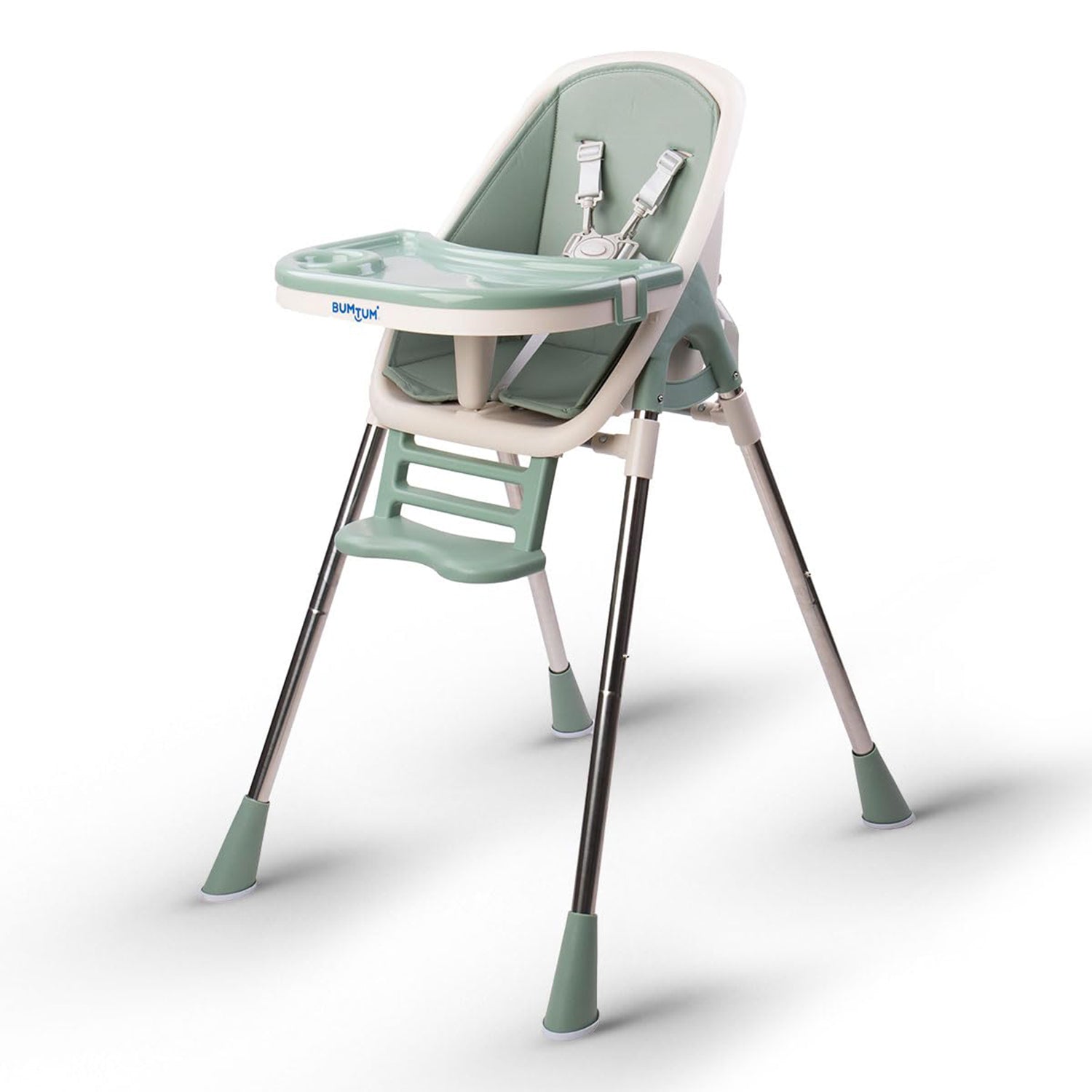 2-in-1 Convertible Baby High Chair Cushion Pad Removable Tray