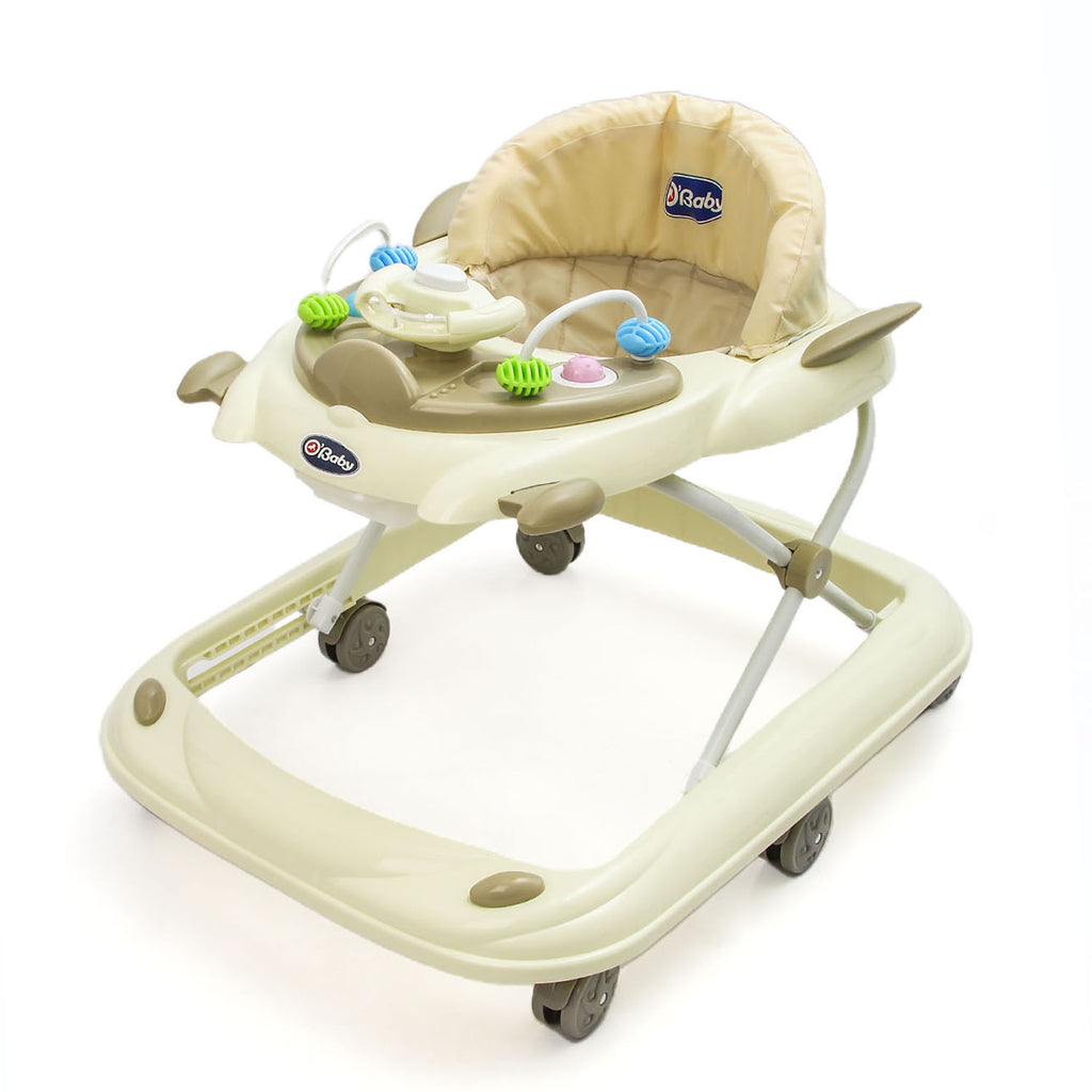 Baby Walker with Music and Lights in Beige - Snug N Play