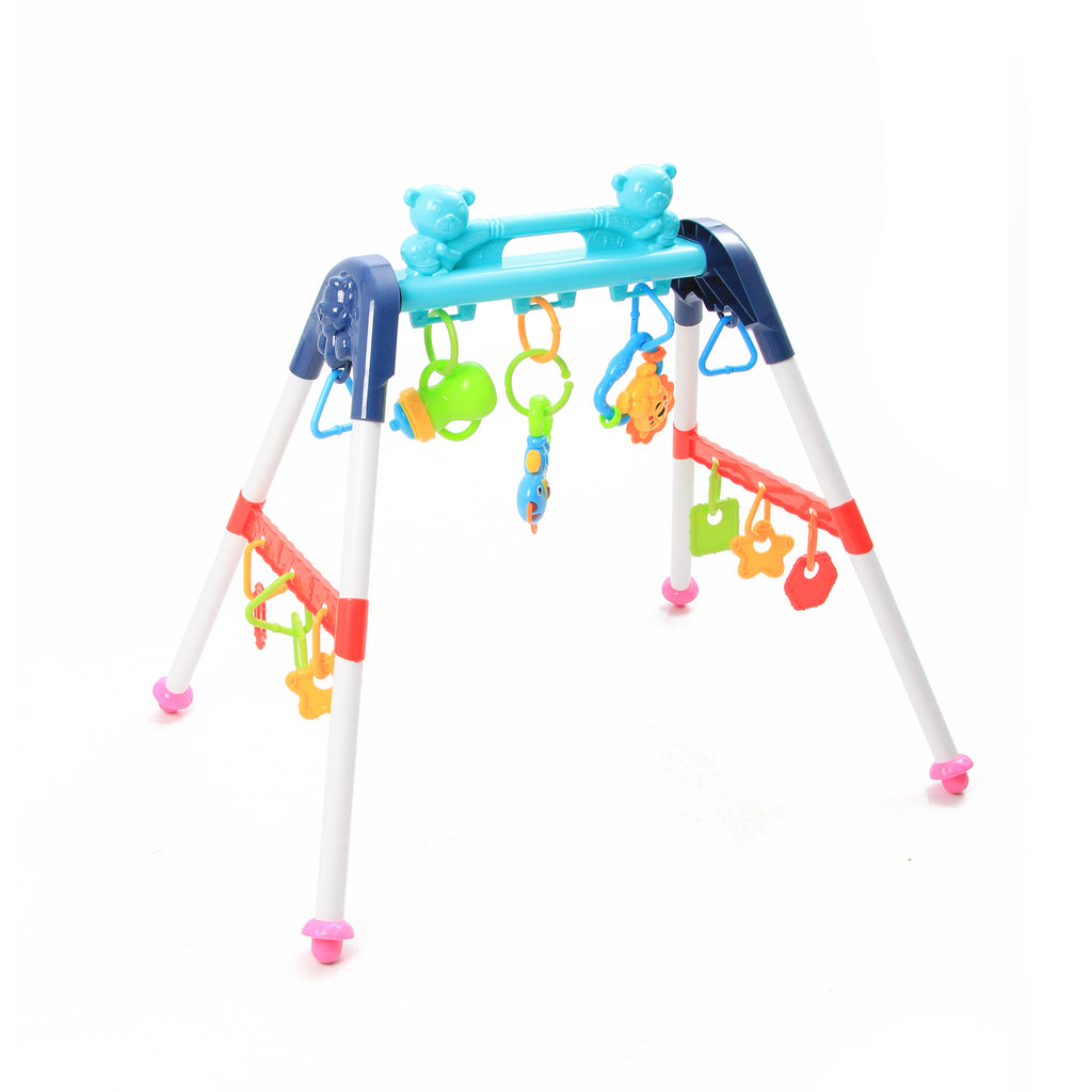 Jammin’ Play Gym | Fitness Rack with Hanging Toys | Blue - Snug N Play