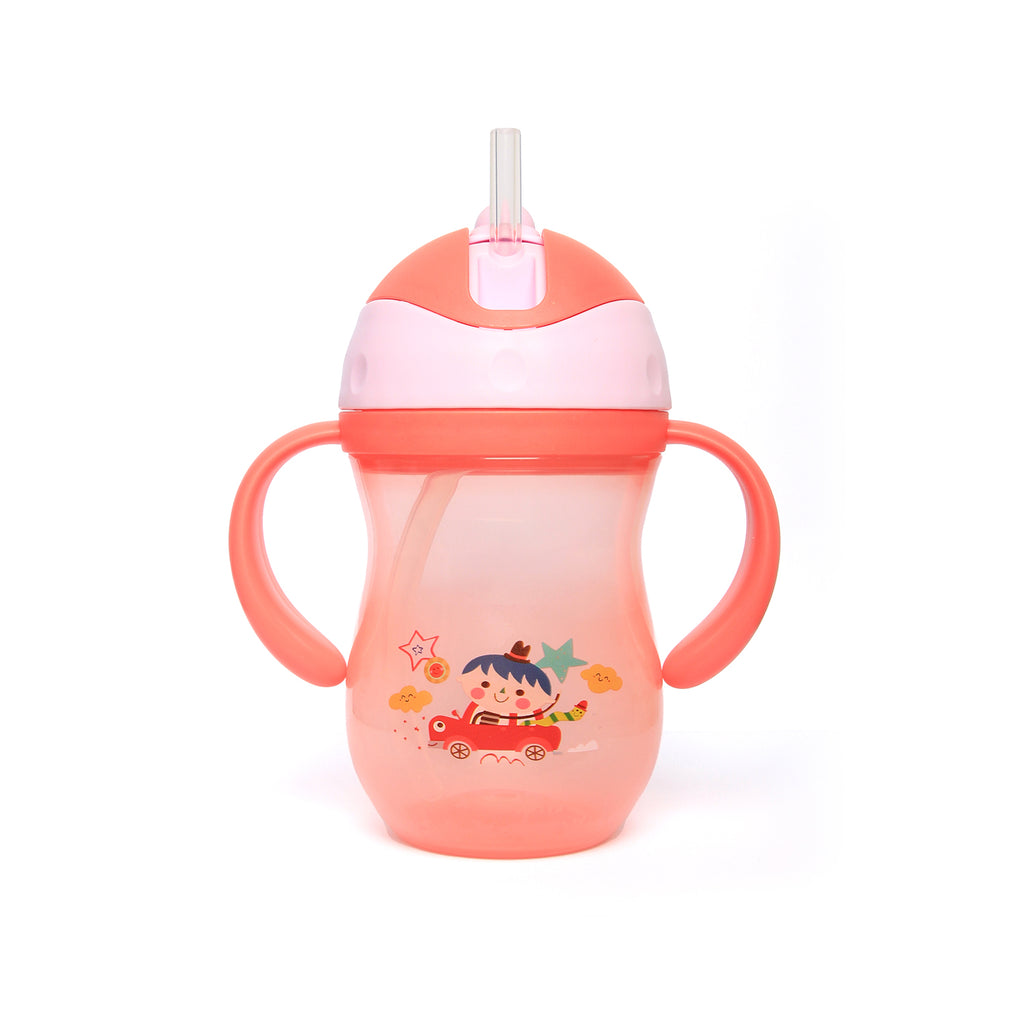 Mumlove Softy Straw Sipper Cup with Handle 260ml, BPA Free