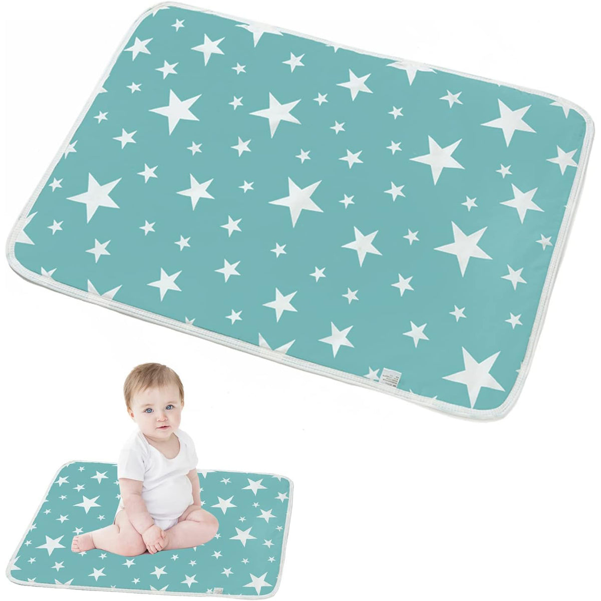 Baby Diaper Changing Mat Small Foldable Waterproof 45 x 35