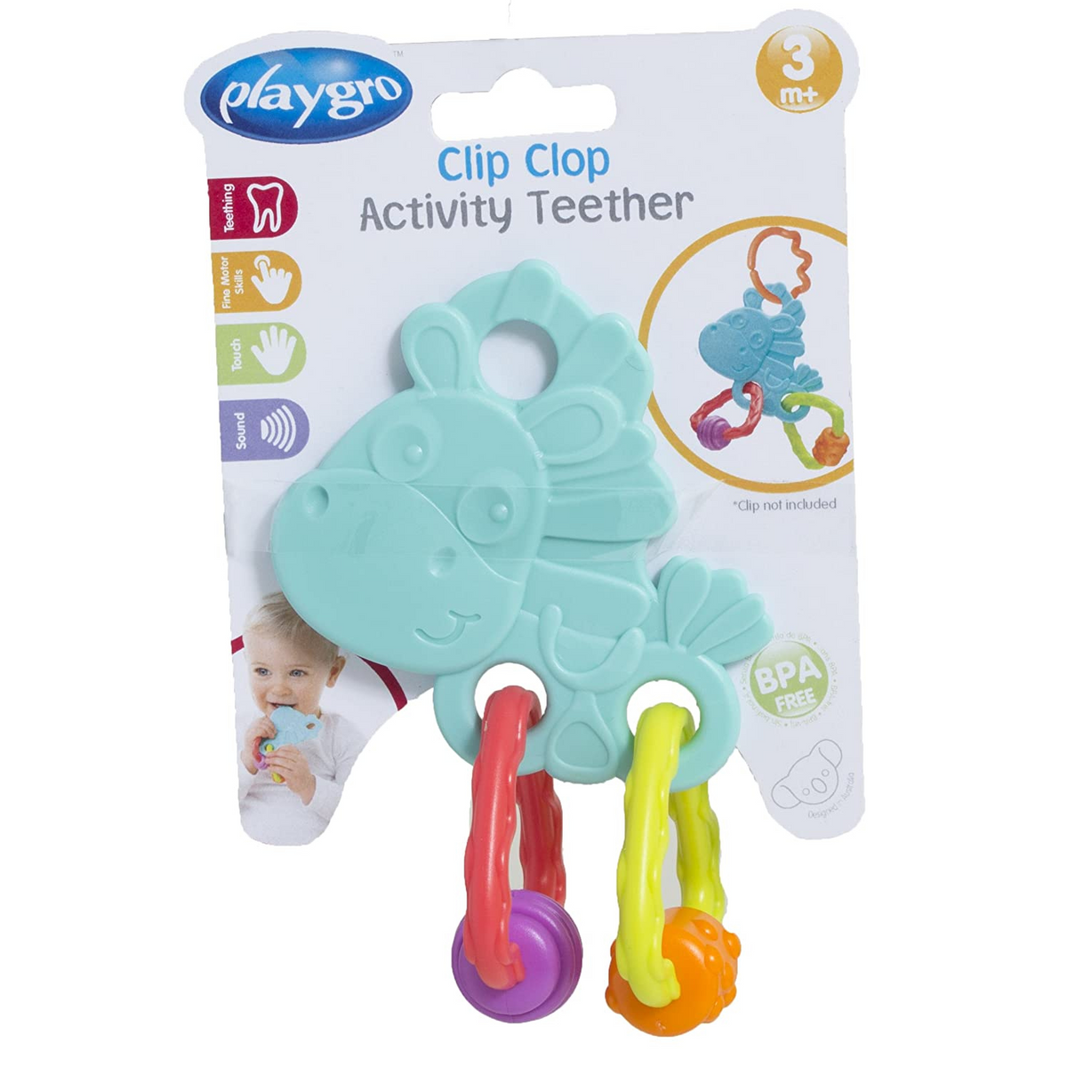 Playgro Clip Clop Activity Teether Online in Pakistan – Snug N' Play
