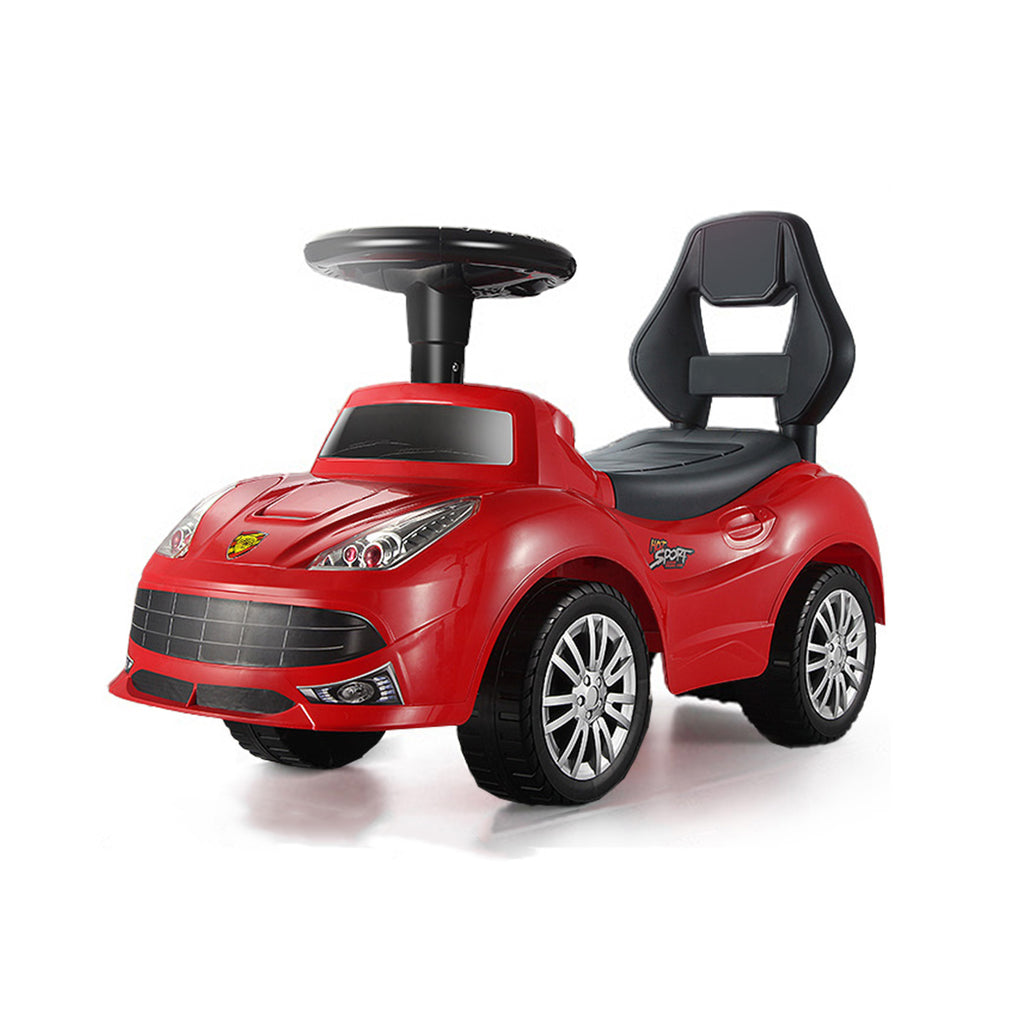 Fengda High Red Children Walker & Walker for Babies & Ride On Car with Interactive Steering - Snug N Play
