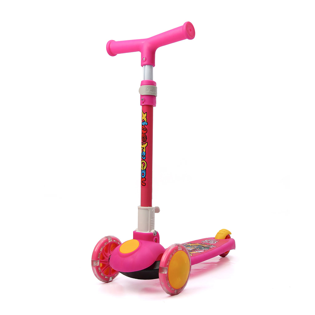 Kick Scooter for Kids | 2-8 Yrs | Height Adjustable | Foldable | Aluminum | Pink - Snug N Play