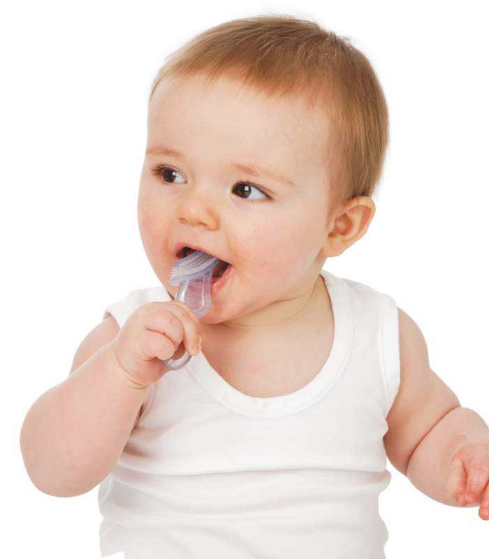 Chewable sales toothbrush baby