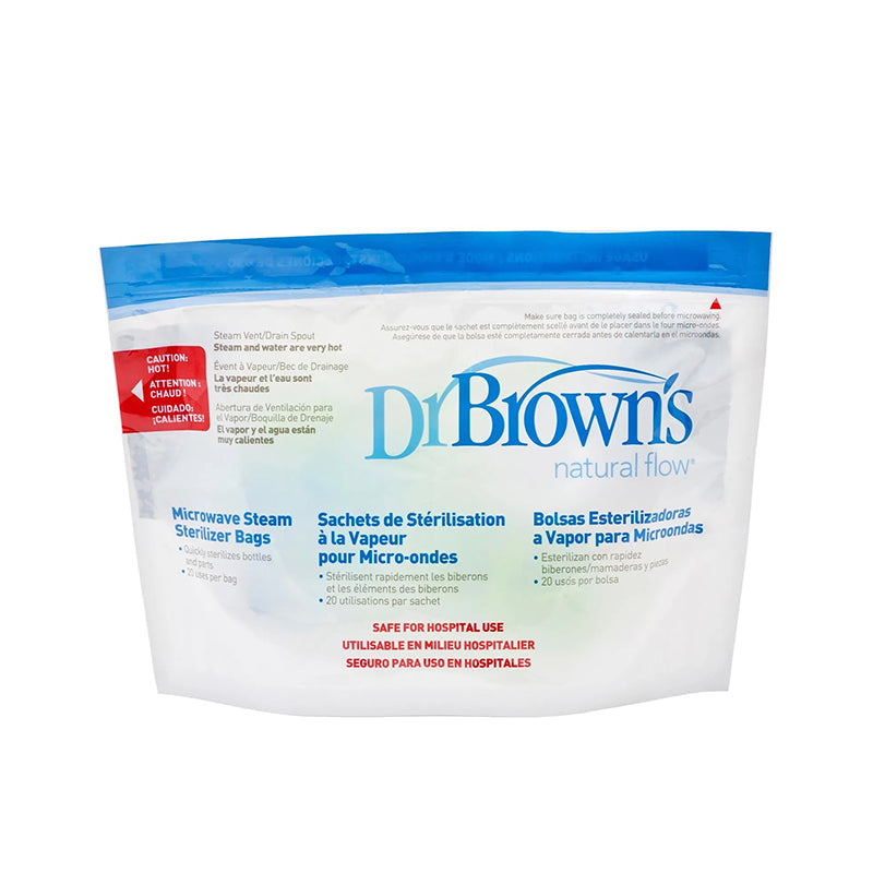 Dr. Brown's Microwave Steam Sterilizer Bags - Pack of 5 - Snug N' Play