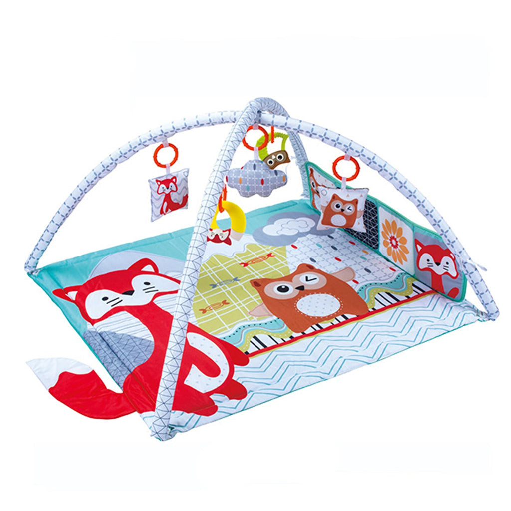 Fox Baby Play Mat with Hanging Toys & Baby Book - Snug N Play
