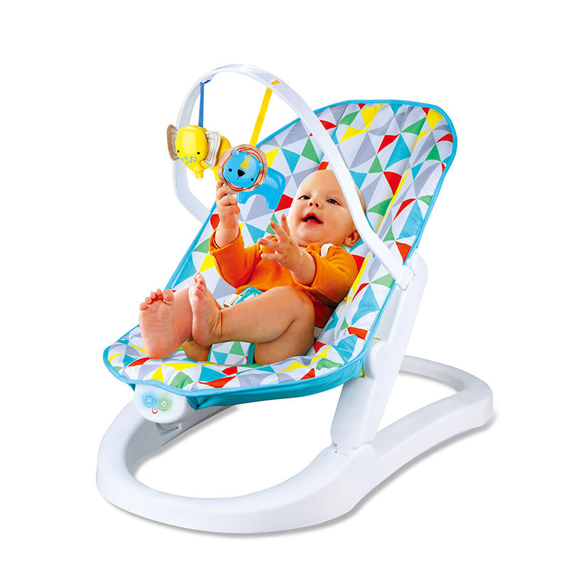 Fun n Fold Baby Bouncer | Rainforest Friends with Multicolor Seat - Snug N Play