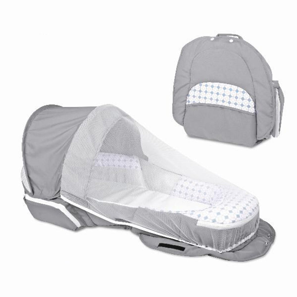 iBaby Baby Nest with Mosquito Net | Baby Lounger | Mattress | Accessory Pockets - Snug N Play