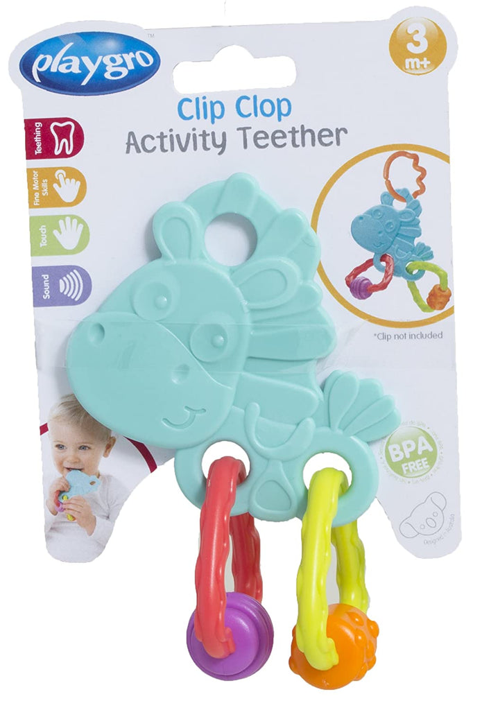 Playgro Clip Clop Activity Teether Baby Toys - Snug N' Play