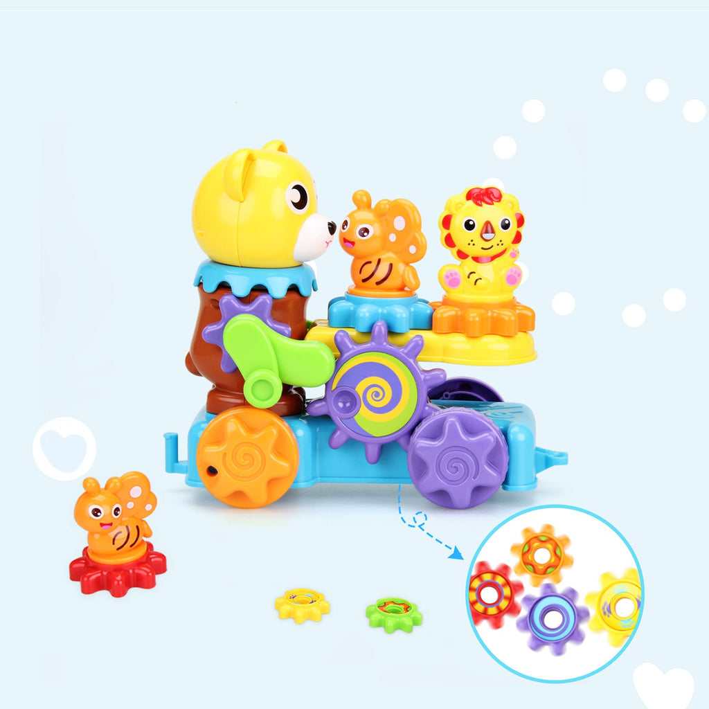 Roll & Assemble Bear Car Puzzle Toy - Snug N Play
