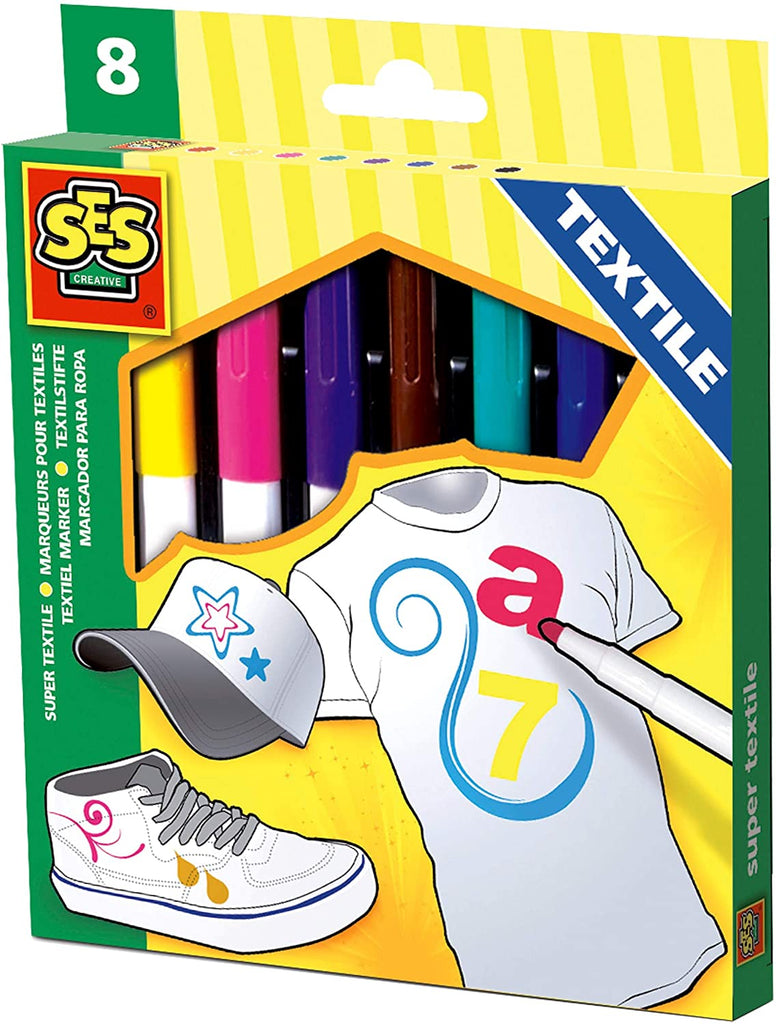 SES Creative - Textile Markers (8 Colours) - Snug N Play