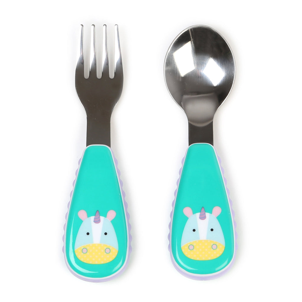 Skip Hop Zootensils Fork & Spoon - Unicorn - Snug N' Play