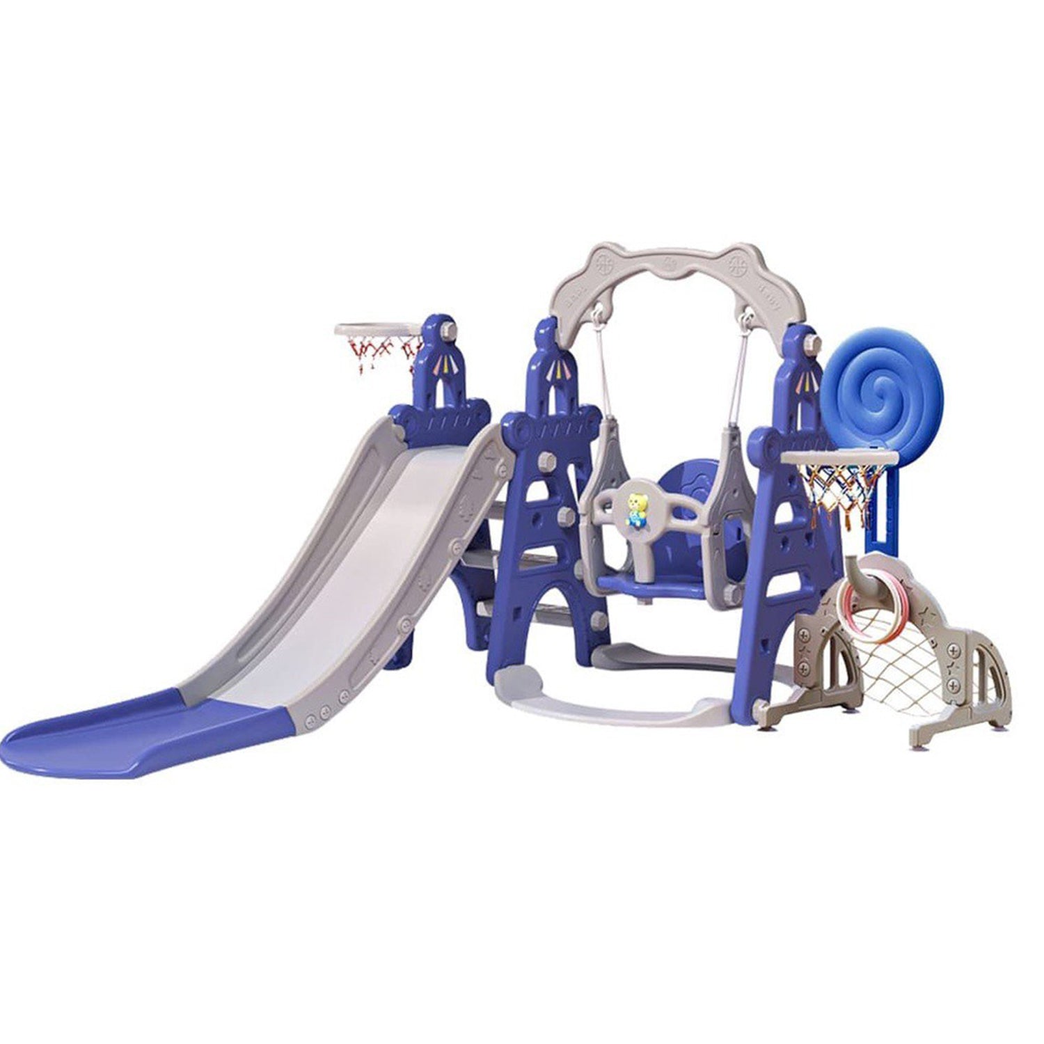 Pakistan Kids Garden Swing Set Tower 6-in-1 Kids Slide Swing Set