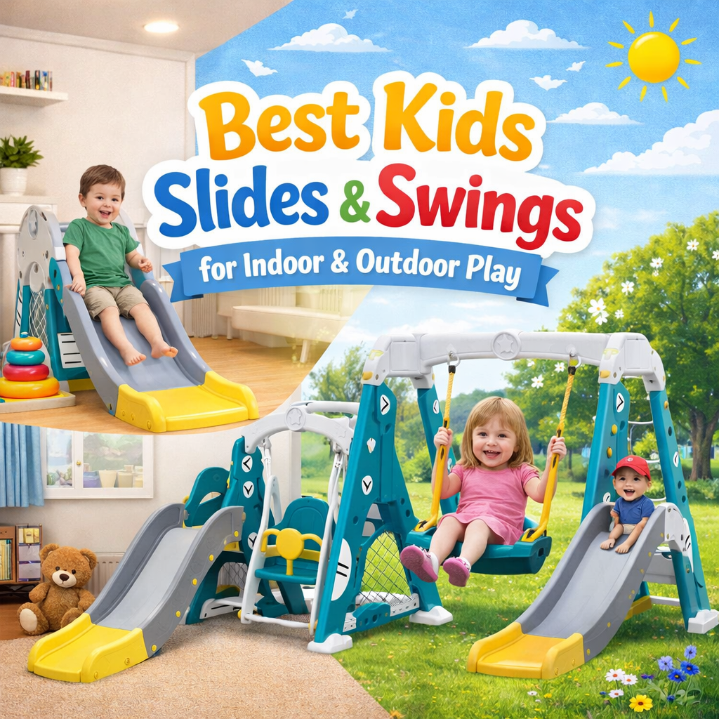 Best Kids Slides and Swings for Indoor & Outdoor Play