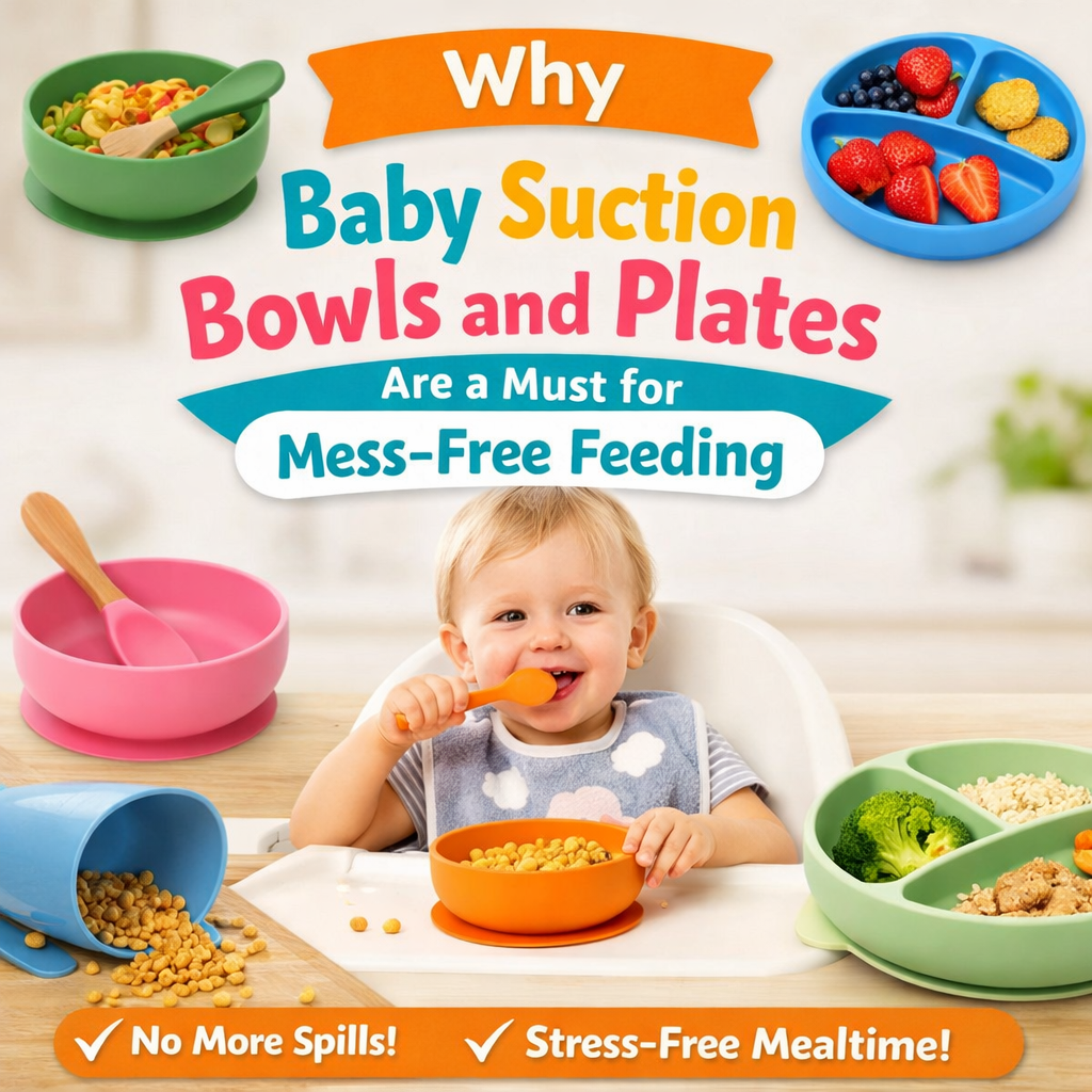 Why Baby Suction Bowls and Plates Are a Must for Mess-Free Feeding