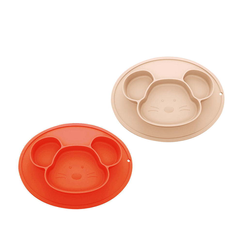 Mumlove Silicone Suction Plate with Placemat, Bear