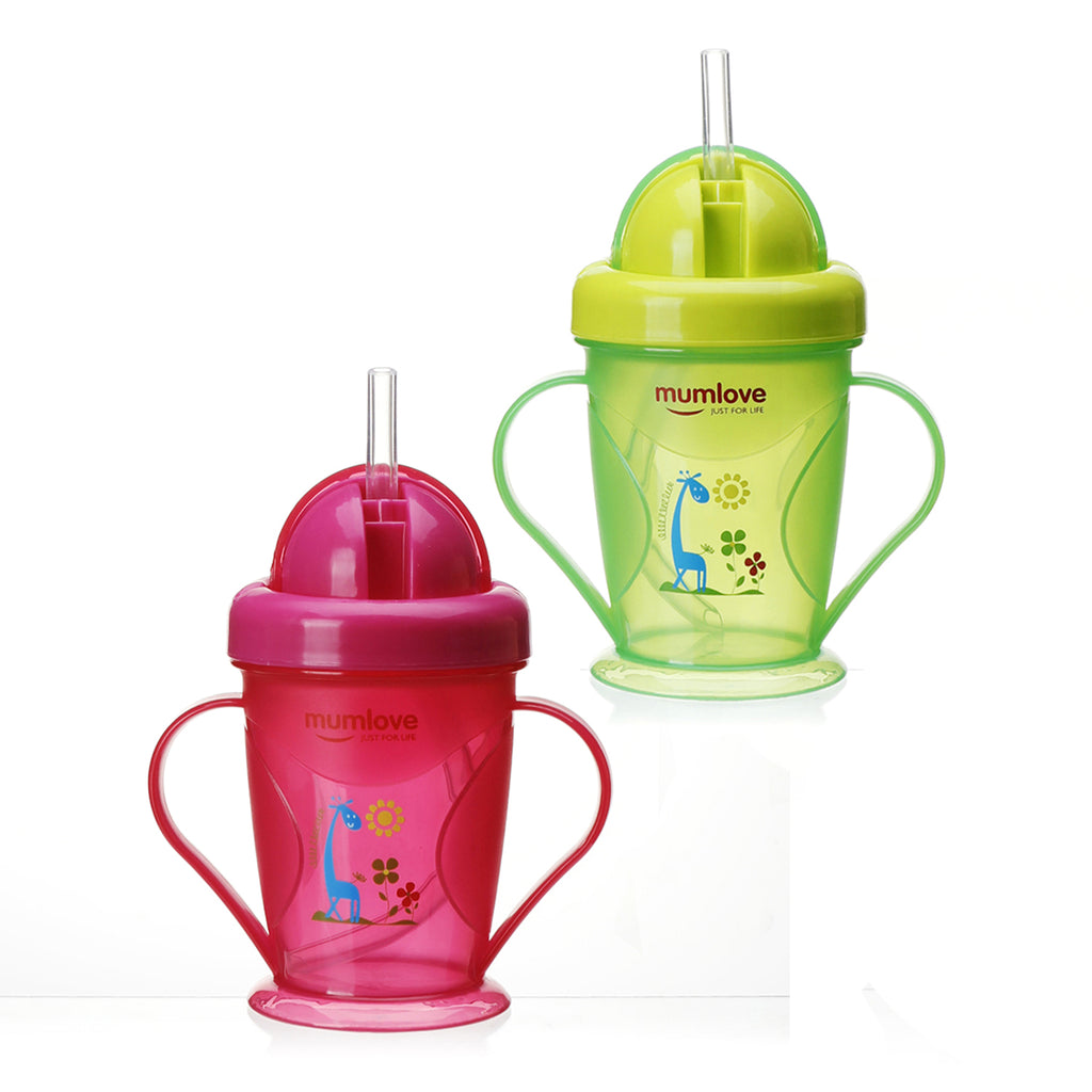 Mumlove Baby Sippy Straw Cup With Handle 180ml