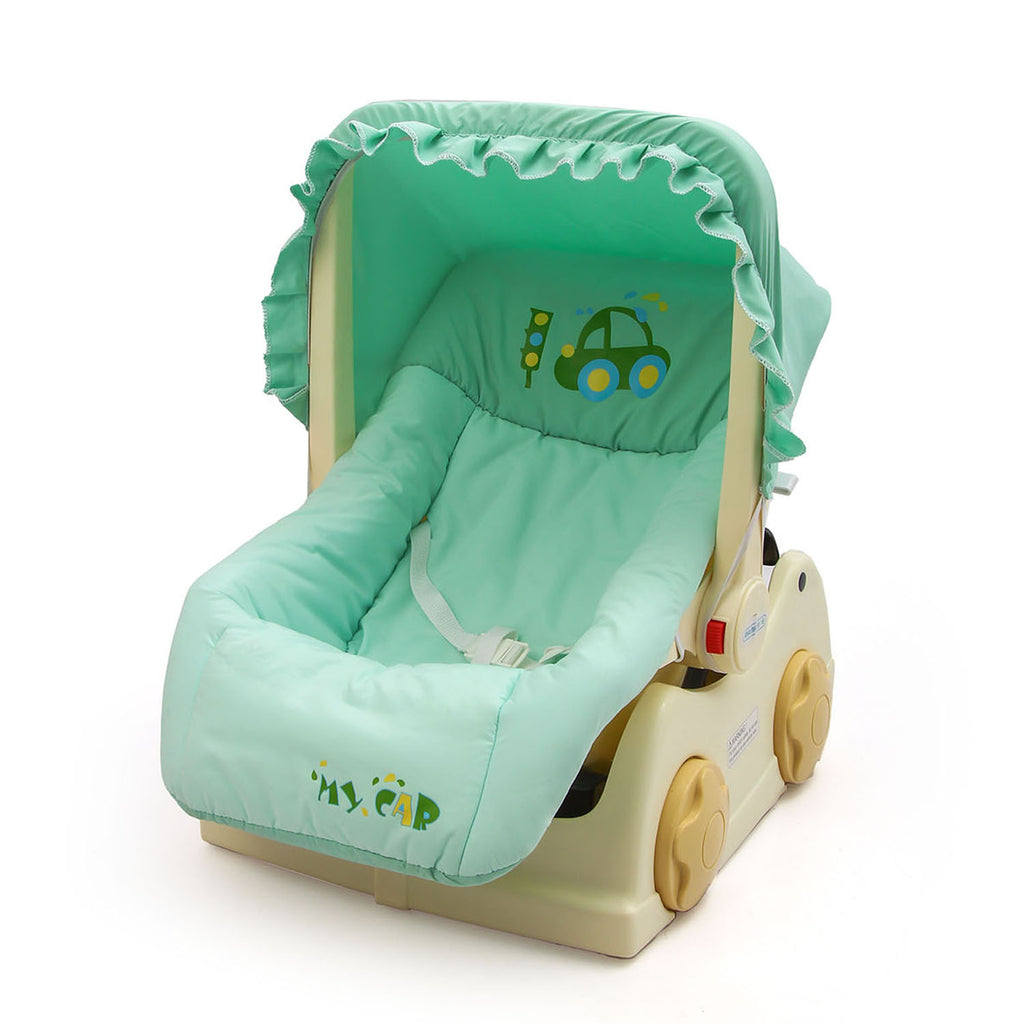 Baby Carry Cot Swing with Storage Box - Green