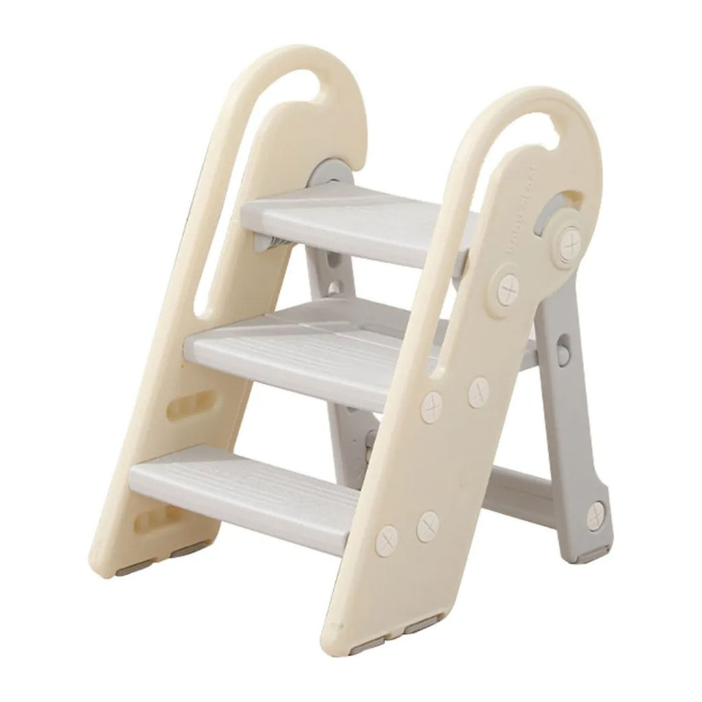 2-in-1 Step Stool for Toddlers | Foldable | Adjustable Height | Safety Bar - Snug N Play