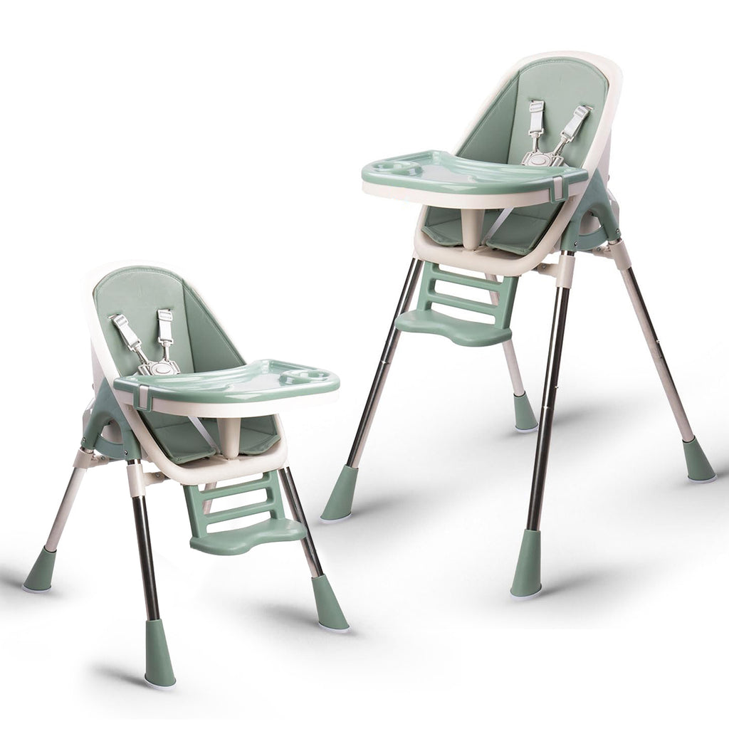 2-in-1 Convertible Baby High Chair | Cushion Pad | Removable Tray