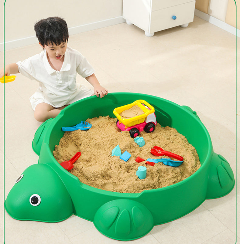 4-in-1 Kids Turtle Sandbox Water Play Toy