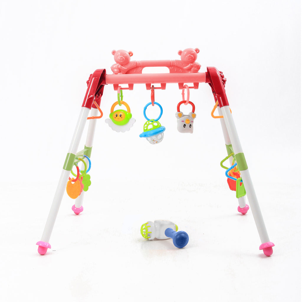 Jammin’ Play Gym with Hammer Toy | Fitness Rack with Hanging Toys
