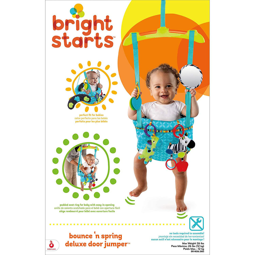 Bright starts bounce n store spring deluxe door jumper instructions