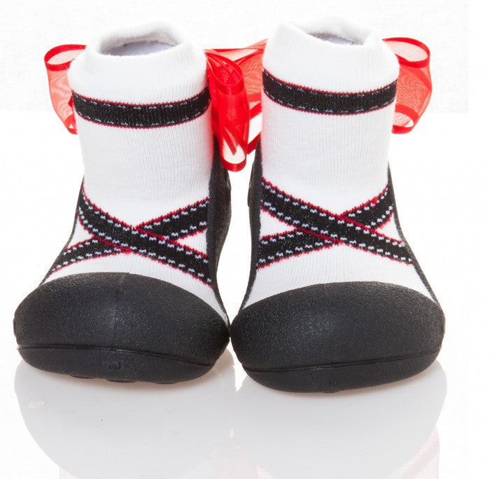 Attipas First Baby Shoes | Ballet Black - Snug N Play