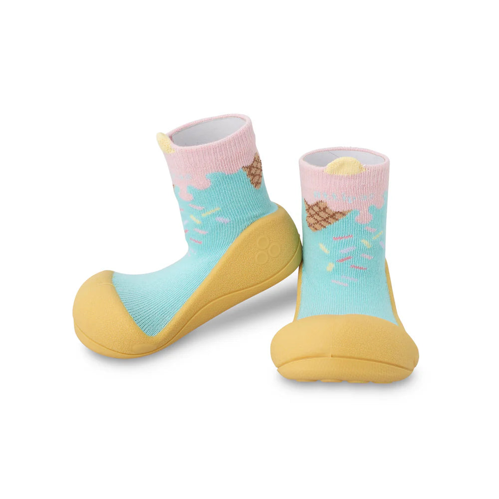 Attipas First Baby Shoes | Ice Cream Mustard - Snug N Play
