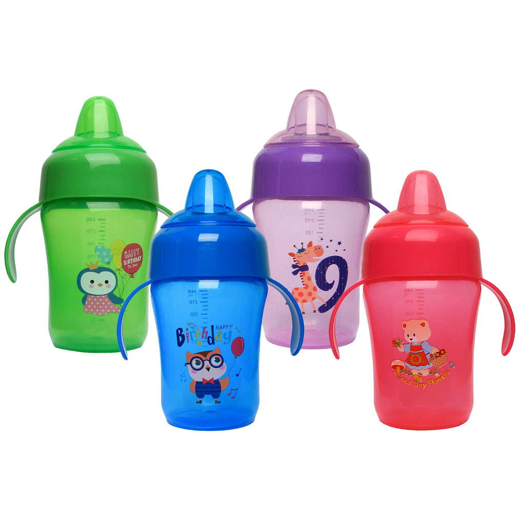 Mumlove Silicone Spout Cup with Handle, 240ml