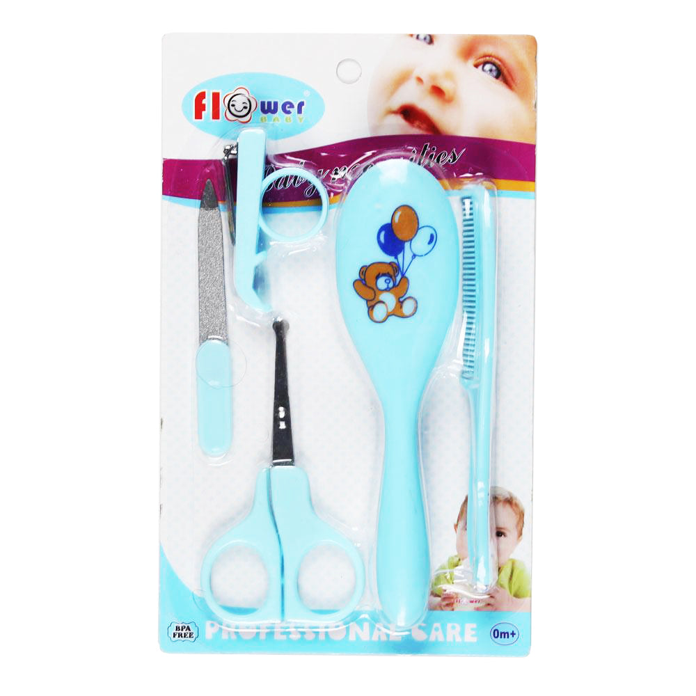 FlowerBaby Professional Care Baby Grooming Kit - Blue -  Snug N Play