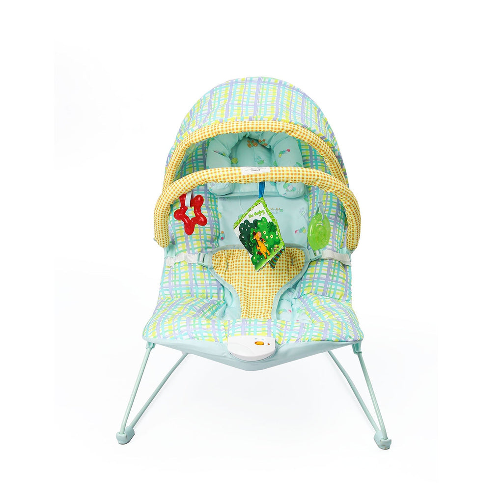 Vibrating Baby Bouncer With Music Green Online in Pakistan Snug N Play