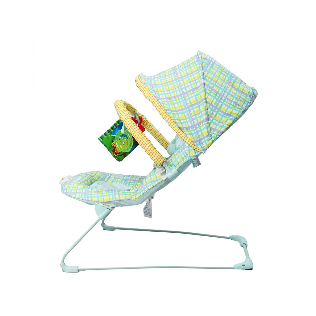 Vibrating Baby Bouncer With Music Green Online in Pakistan Snug N Play