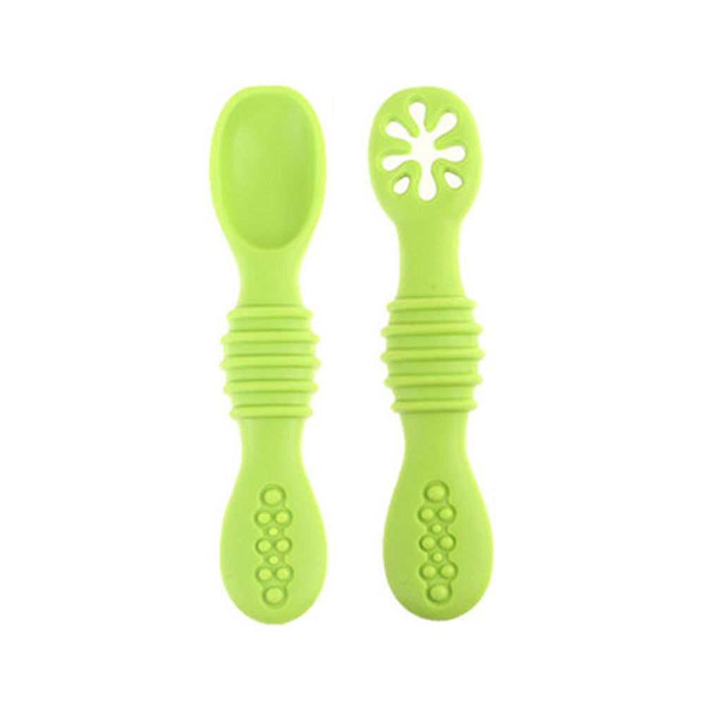 Mumlove Silicone Baby Training Spoons (Pack of 2)