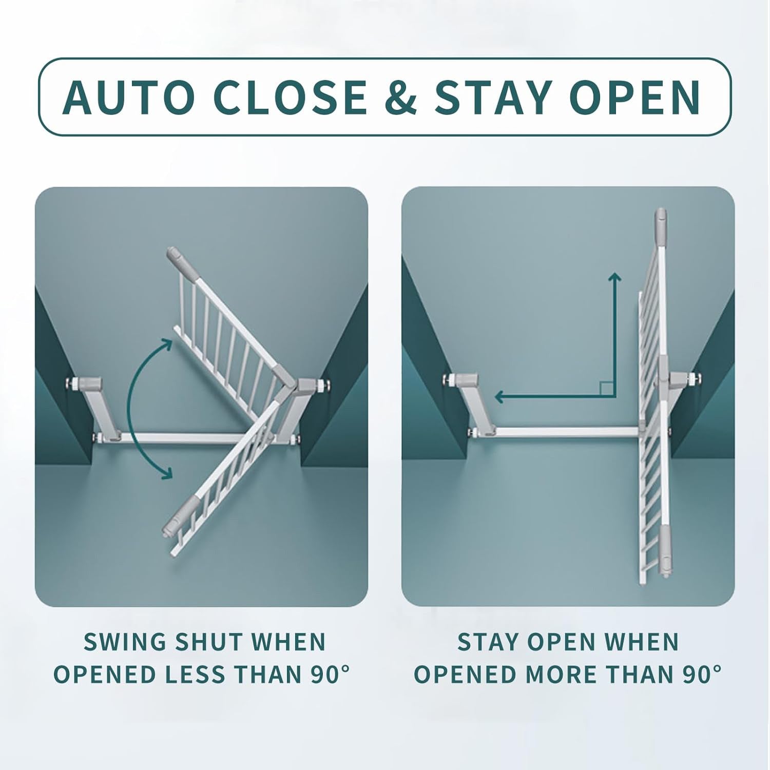 Indoor Baby Safety Gate | l Extra Wide Safety Gate | Dual-Lock Safety ...