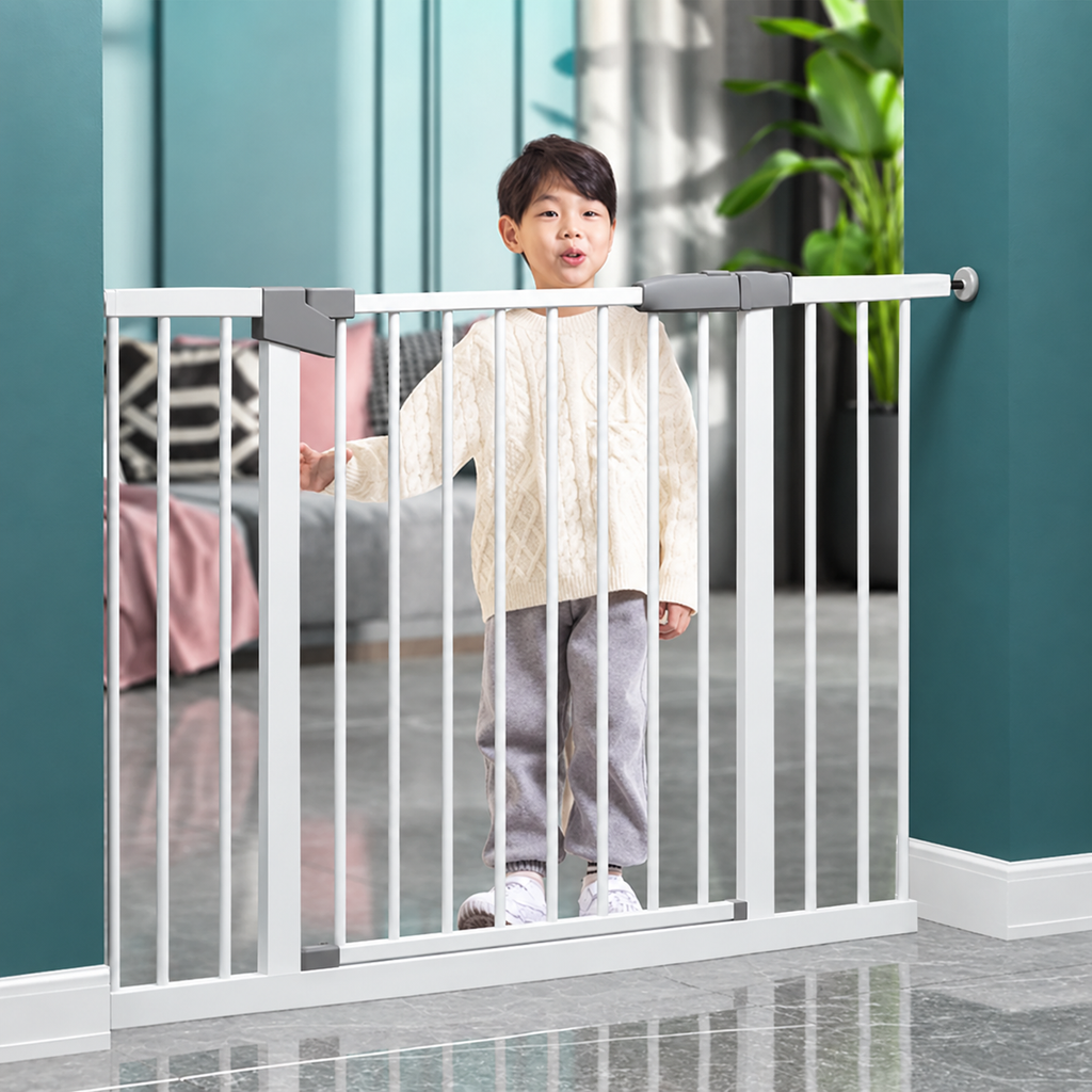 Indoor Baby Safety Gate | Extra Wide Safety Gate | Dual-Lock Safety Design - Snug N Play