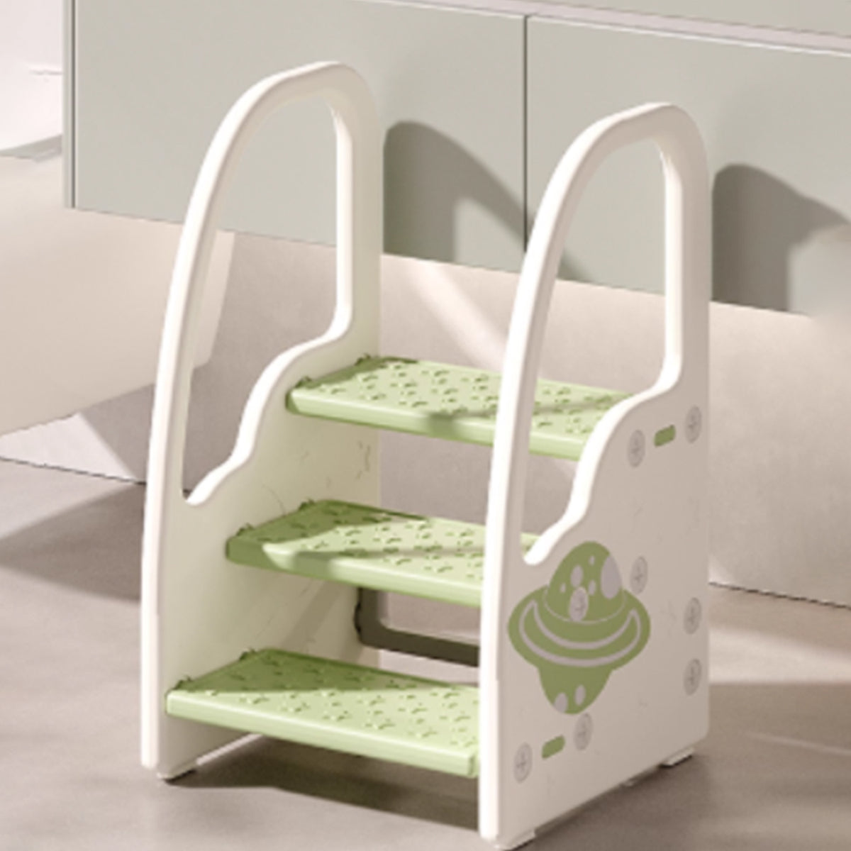 Kids 3-Step Safety Stool with Handrails Online in Pakistan – Snug N' Play