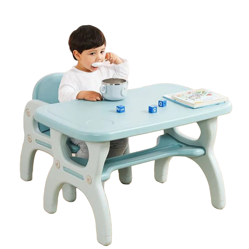 Kids Learning Table & Chair Set with Storage Shelf - Snug N Play