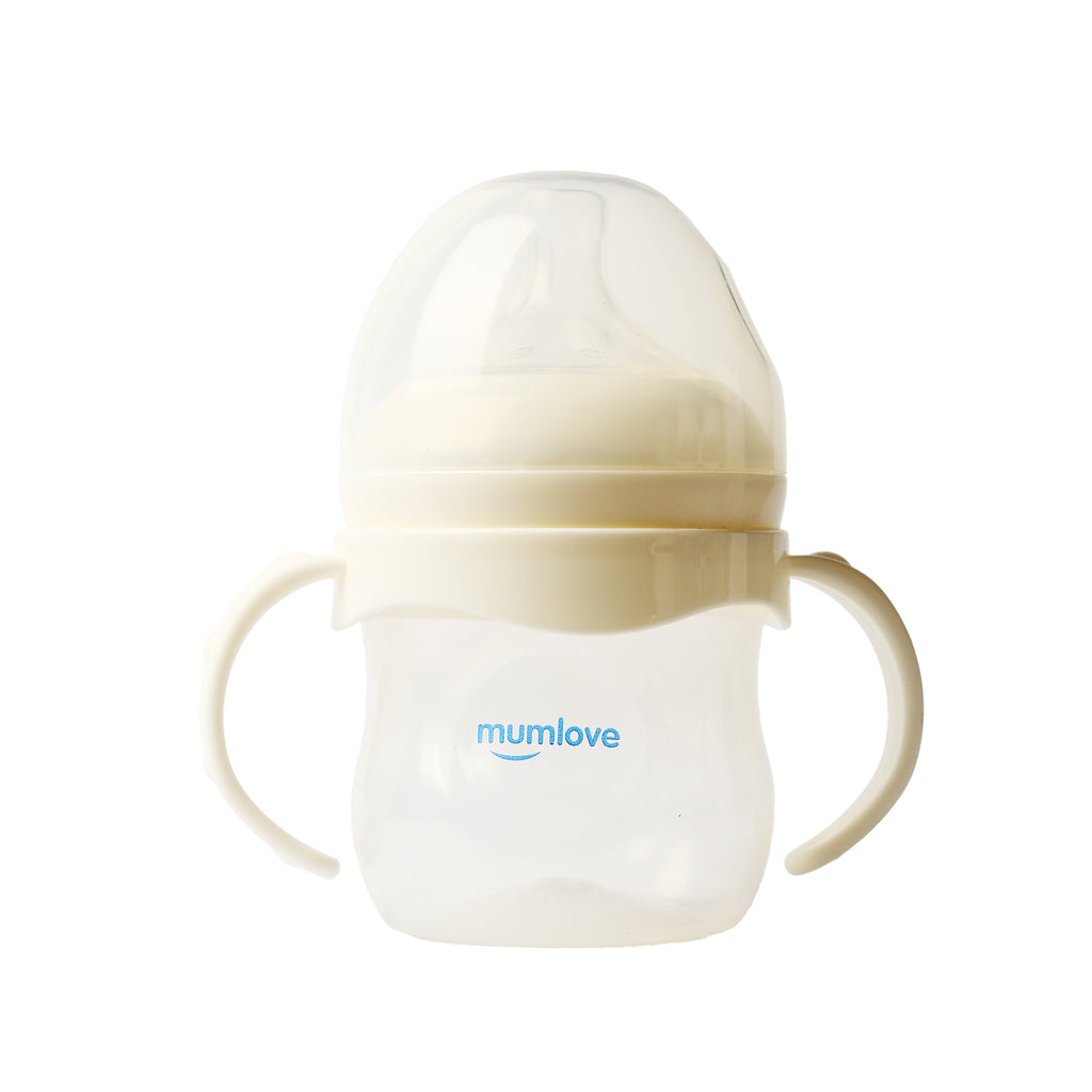 Mumlove Wide Neck Anti-Colic Feeding Bottle with Handles – 125ml - Snug N Play
