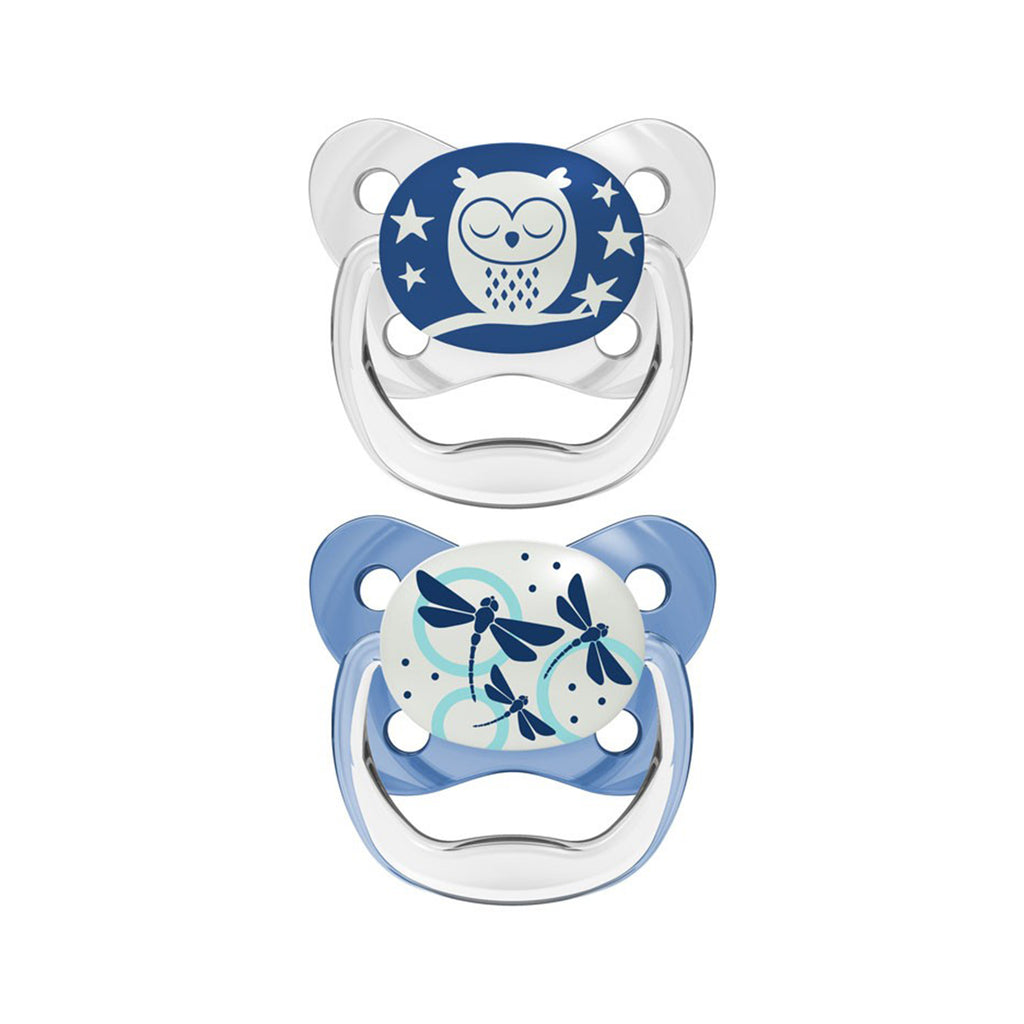 Dr. Brown's PreVent Glow in the Dark Pacifier Blue (Stage 1: 0-6M)