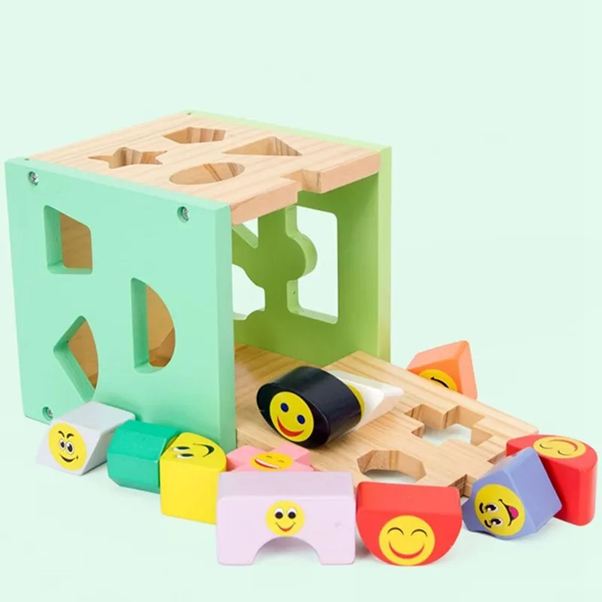 Multi Shape Sorter Wooden Block Box Online in Pakistan – Snug N' Play