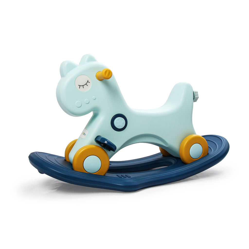 3-in-1 Kids Rocking Horse & Ride On Push Car with Balance Board