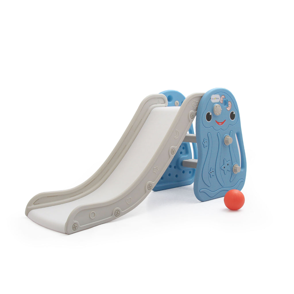 Octopus Kids Slide with Basketball Hoop | 2 in 1 Mini Baby Slide