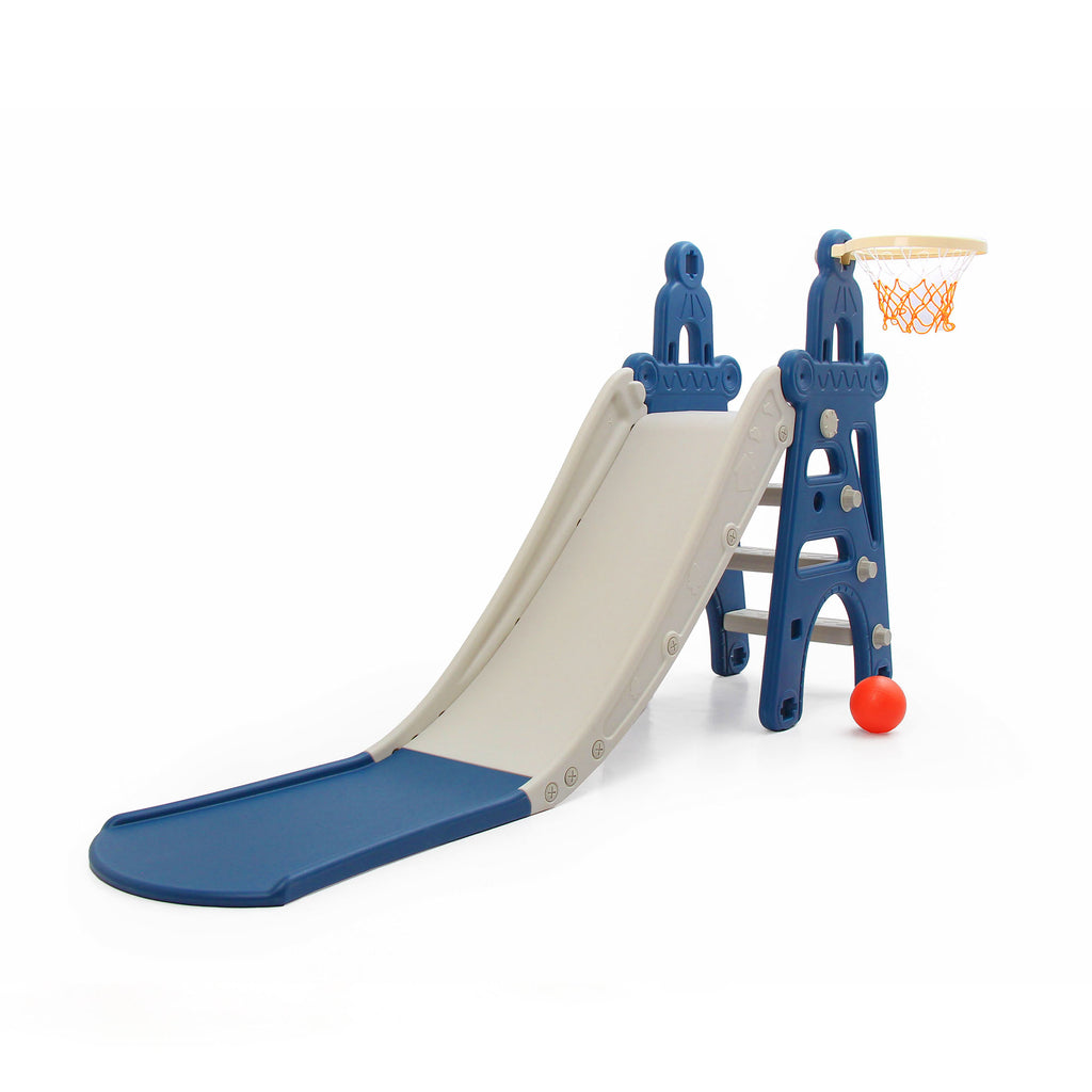Tower Kids Slide with Basketball Hoop | 2 in 1 Baby Slide - Snug N Play