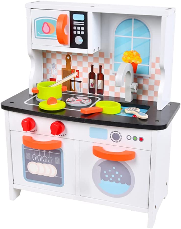 Pretend Kitchen Set Toy | Stove | Microwave | Washing Machine | Sink | Oven | Pots, Pans & Utensils