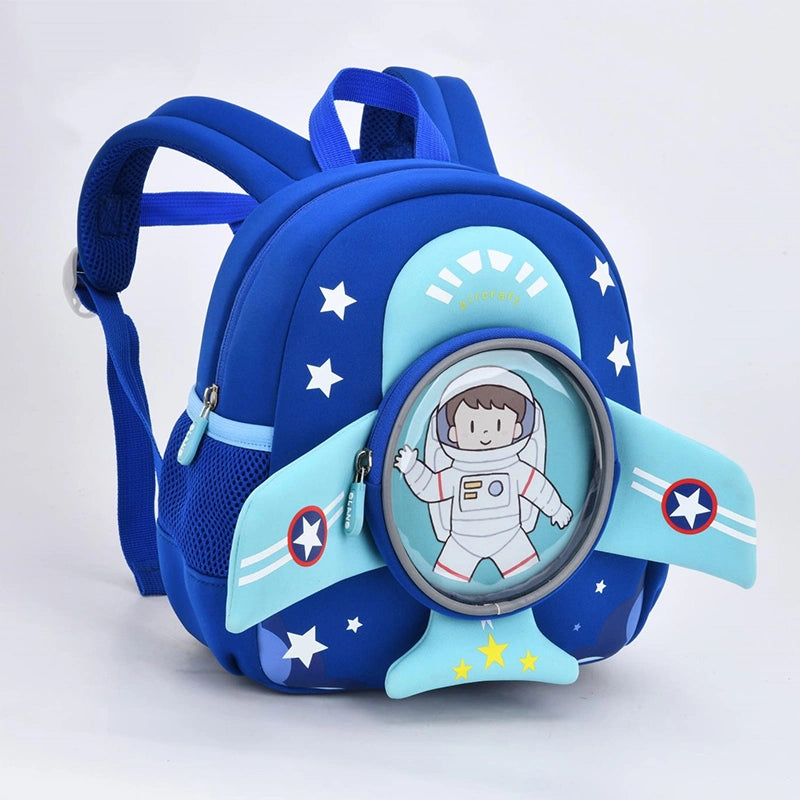 Airplane Toddler Preschool Backpack with Tether | Blue | 1-3Y