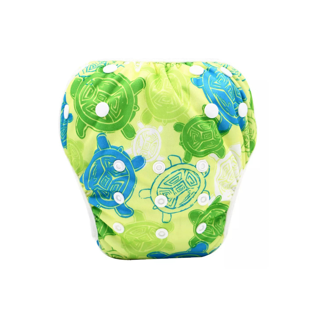 Reusable Swim Diaper | One Size Fits All | Green Turtle