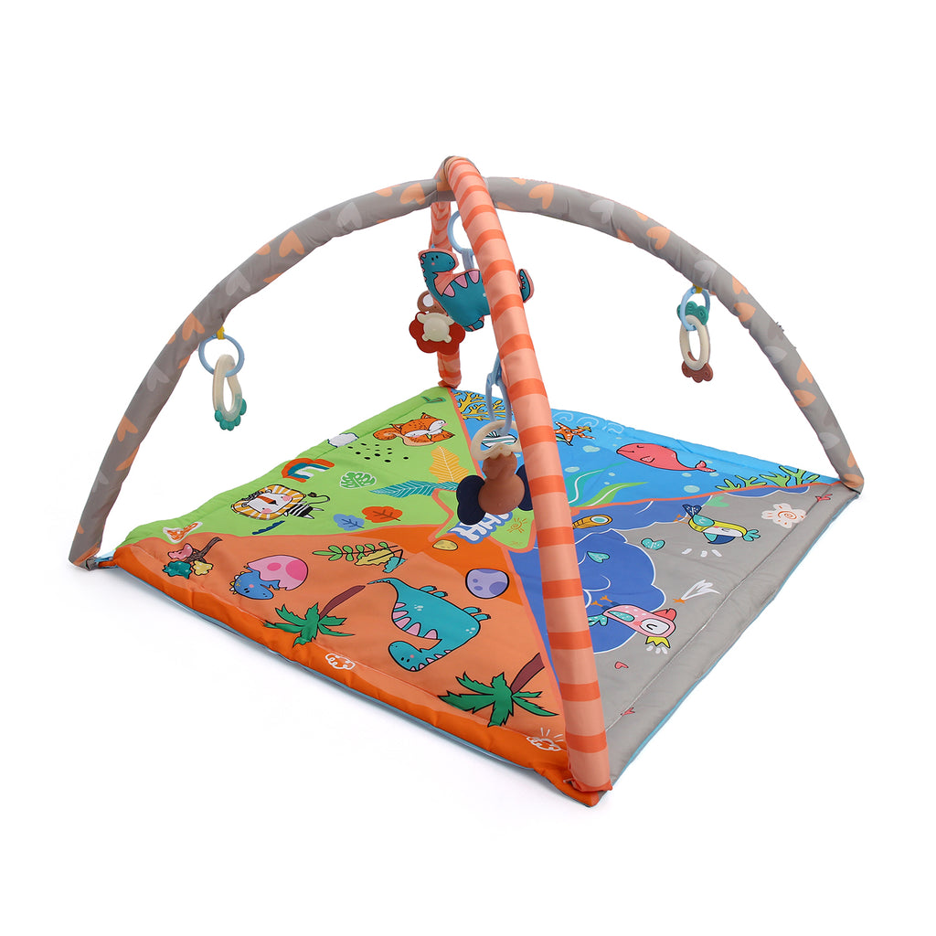 Animals Baby Play Mat with Hanging Toys & Teethers