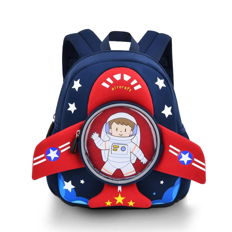 Airplane Toddler Preschool Backpack with Tether | Navy Blue | 1-3Y